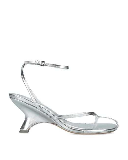 Jonathan Simkhai Metallic Leather Kelsey Heeled Sandals 75