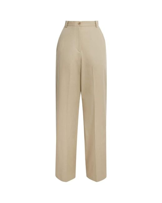 Claudie Pierlot Natural Cotton Straight Trousers