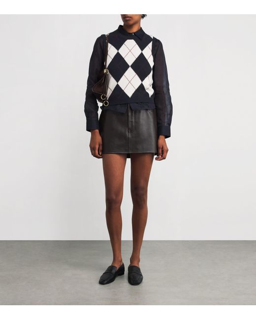 FRAME Blue X Sotheby's Argyle Sweater Vest