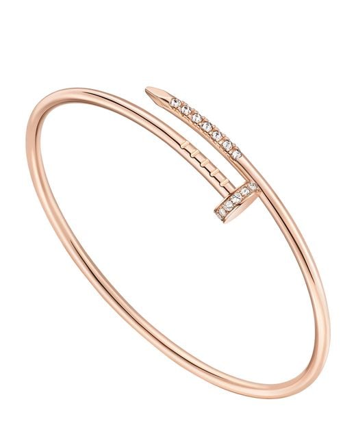 Cartier White Small And Diamond Juste Un Clou Bracelet