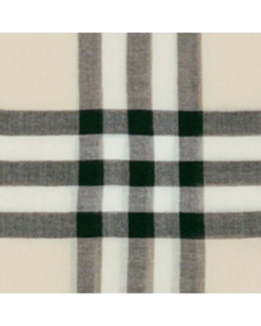 Burberry Metallic Wool Check Scarf