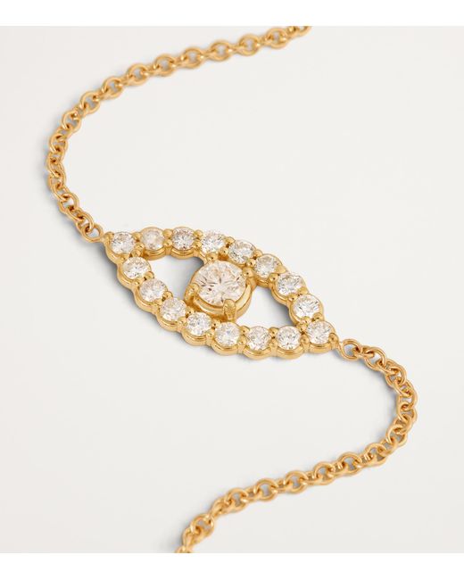 Jennifer Meyer Metallic Medium And Diamond Edith Evil Eye Bracelet