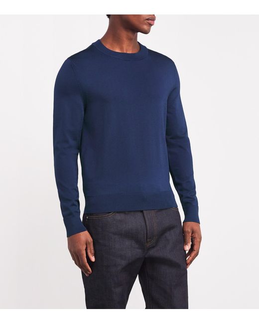 Sandro Blue Knitted Sweatshirt for men