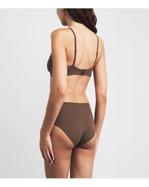 Skims Brown Fits Everybody Triangle Bralette