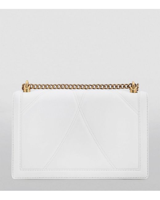 Dolce & Gabbana White Large Devotion Cross-body Bag