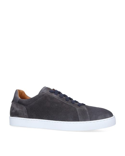 Magnanni Suede Costa Lo Sneakers in Grey (Gray) for Men Lyst