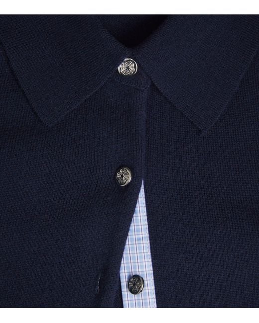 Maje Blue Wool-Cashmere Cardigan