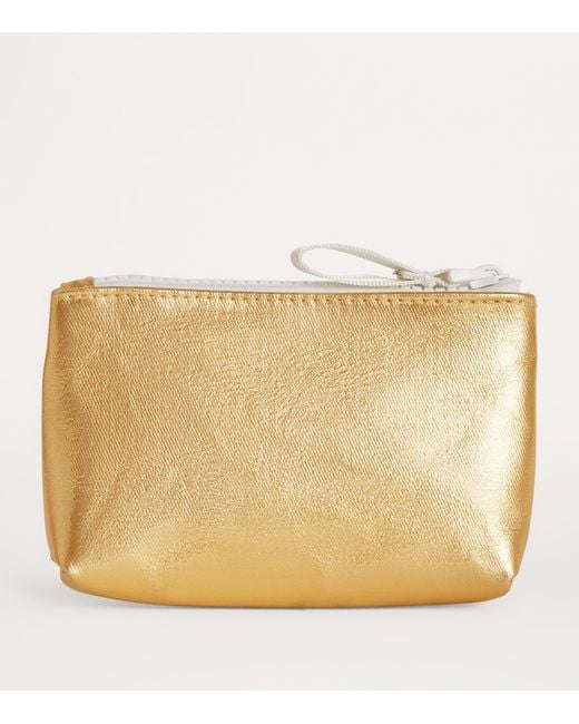 Harrods Natural Cotton Logo Coin Purse