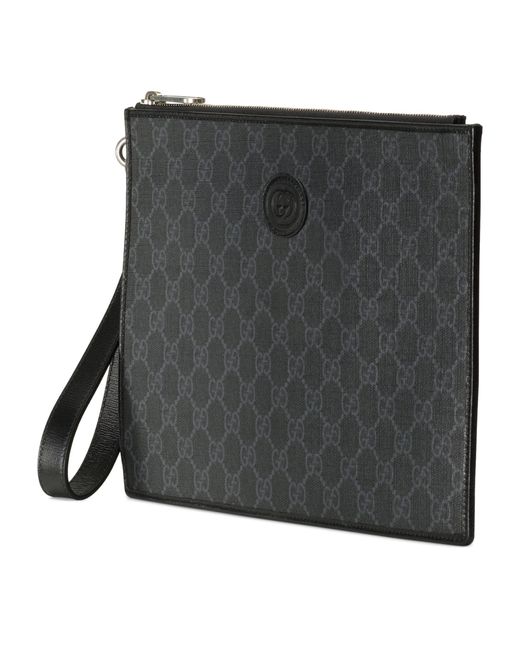 Gucci Black Pouch With Interlocking G for men