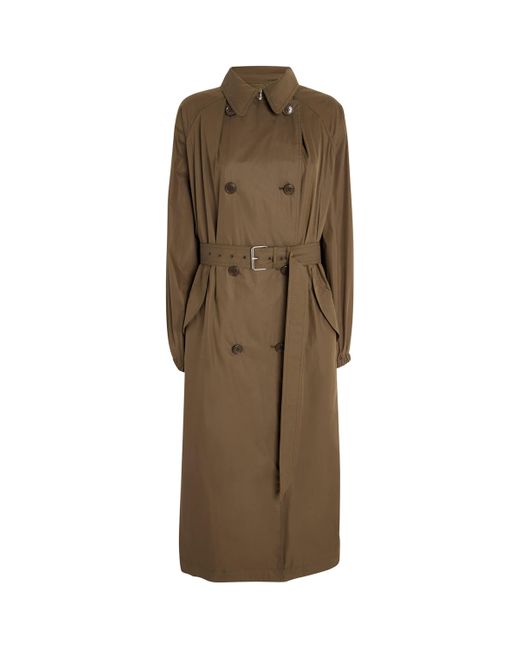 Isabel Marant Brown Cotton-Blend Cacilda Trench Coat