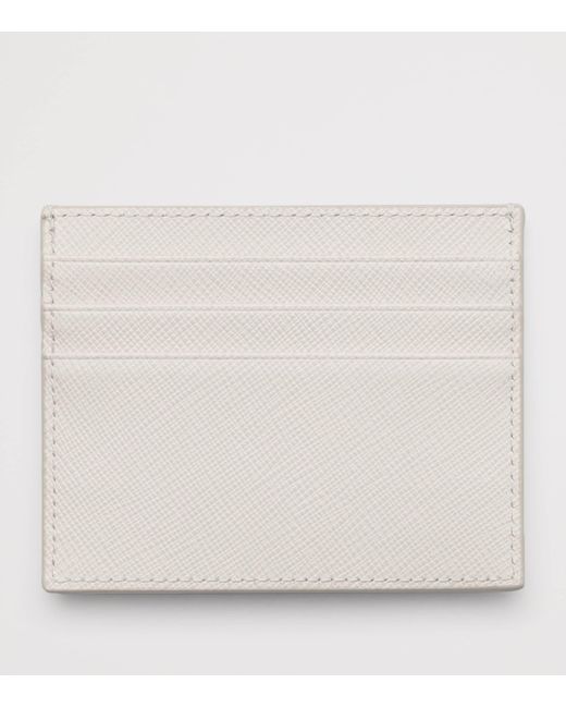 Prada Natural Saffiano Leather Card Holder