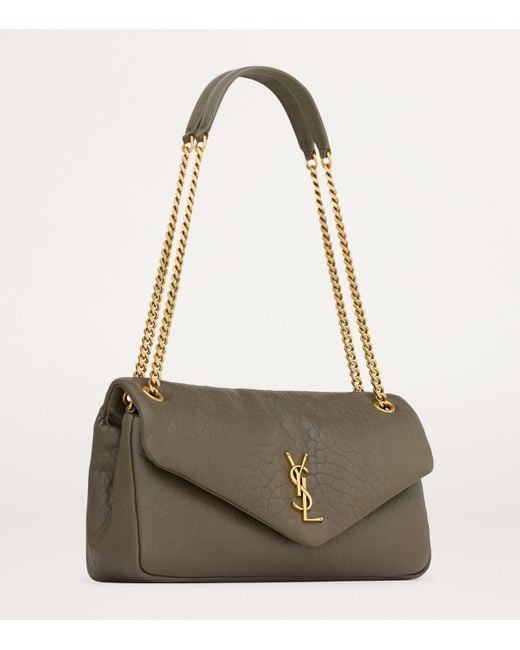 Saint Laurent Metallic Medium Lambskin Calypso Shoulder Bag