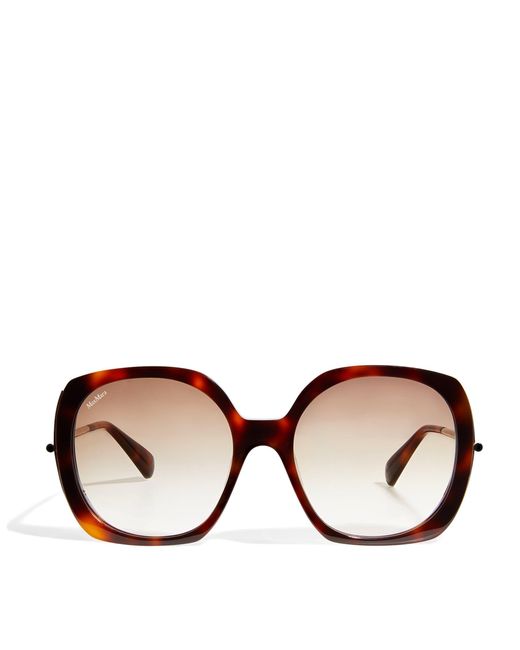 Max Mara Brown Oversized Sunglasses
