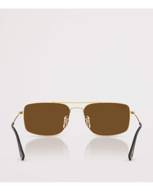Ray-Ban Metallic Square Explorer Iii Sunglasses