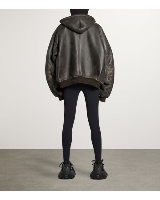【超希少】BALENCIAGA Oversized Leather Hoodie Balenciaga - Oversized leather hoodie Balenciaga