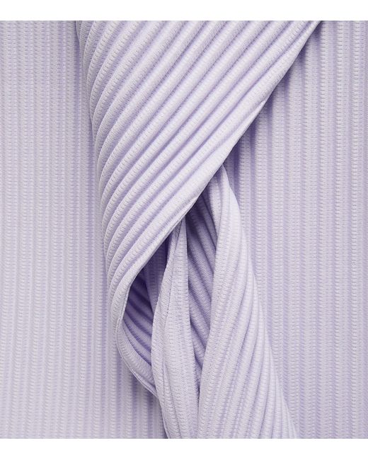 Homme Plissé Issey Miyake Purple Pleated Slim Trousers for men
