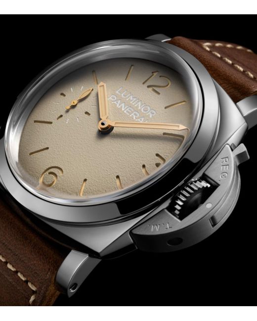 Panerai Gray Stainless Steel Luminor Watch