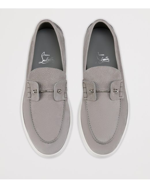 Christian Louboutin Gray Chambeliboat Bateau Loafer for men