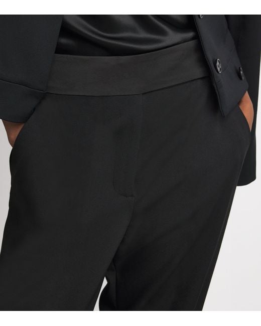 Joseph Black Crepe Aix Tailored Trousers