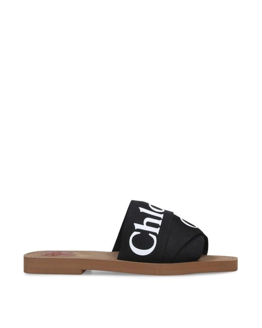 Chloé Black Woody Mules