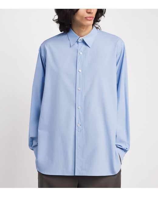 The Row Blue Melchior Cotton Shirt for men