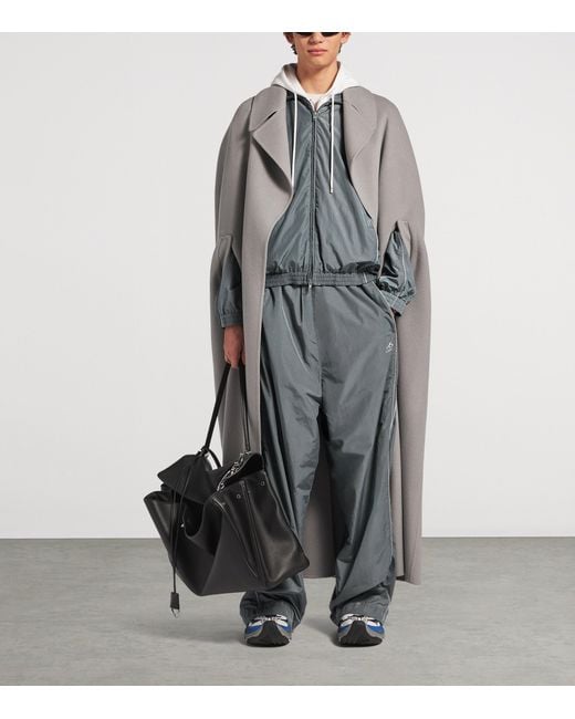 Balenciaga Gray Technical Zip-Up Jacket for men
