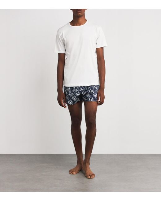 Sunspel White Cotton Sea Island T-Shirt for men