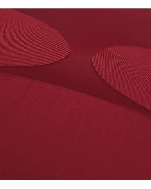 Wolford Red Bustier Midi Dress