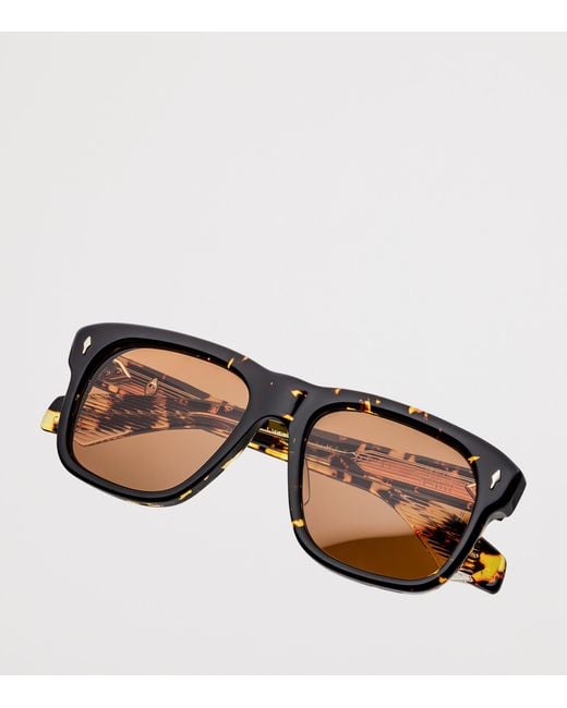 Jacques Marie Mage Black Acetate Yves Sunglasses for men
