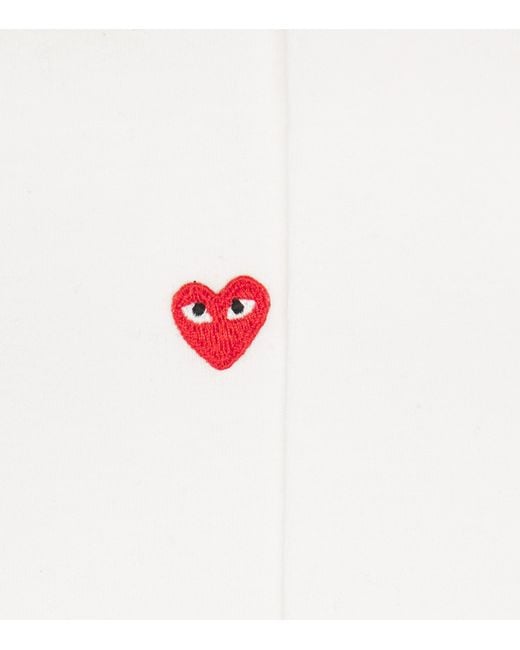 COMME DES GARÇONS PLAY White Heart Logo T-Shirt for men