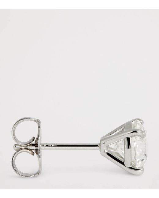 Harrods White And Diamond Stud Earrings