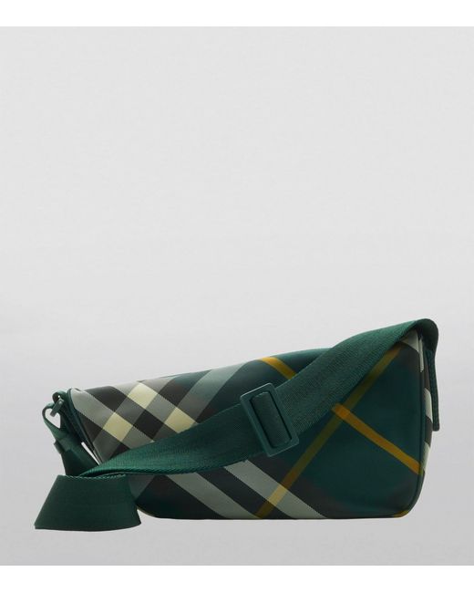Burberry Green Check Cross-body Bag for men