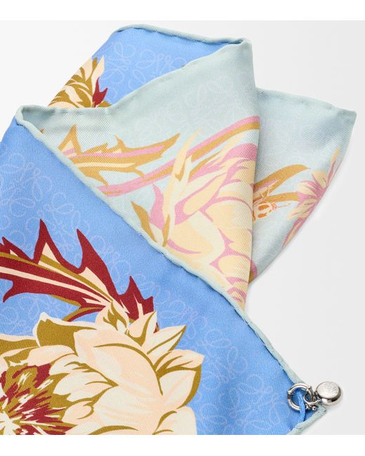 Loewe Blue X Paula's Ibiza Silk Anagram Scarf