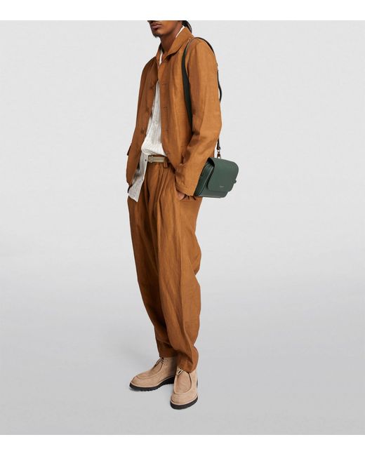 Giorgio Armani Brown Relaxed-fit Blazer for men