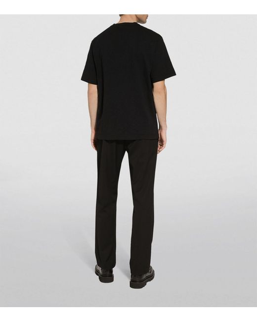 Dolce & Gabbana Black Wool-blend Sweatpants for men
