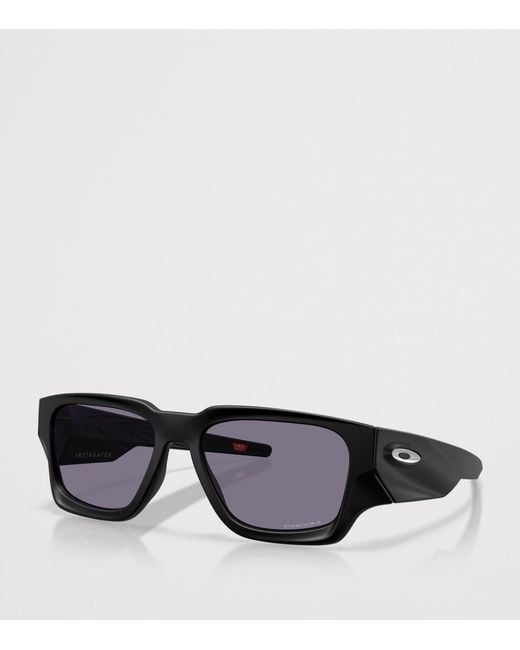 Oakley Black Instagator Rectangle Sunglasses for men