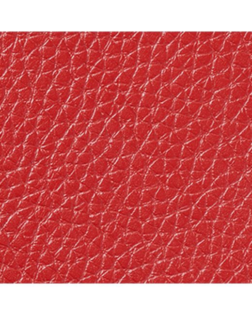 Aspinal Red Leather Passport Cover for men
