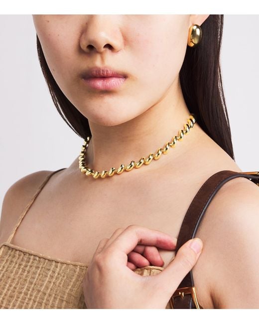 LIE STUDIO Metallic Plated Edith Necklace