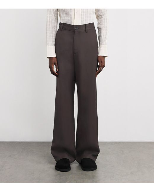 Séfr Gray Twill Richie Tailored Trousers for men