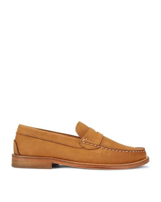 Kurt Geiger Brown Leather Luis Loafers for men