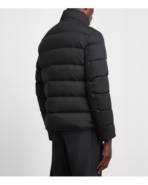 Herno Black Down Quilted Puffer Jacket for men