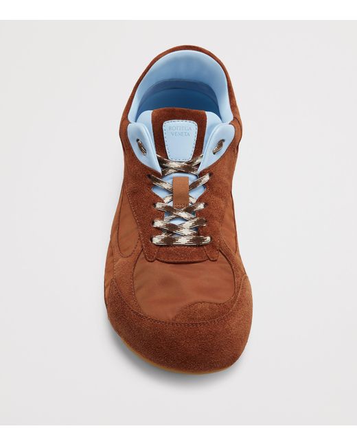 Bottega Veneta Brown Suede Orbit Flash Sneakers for men
