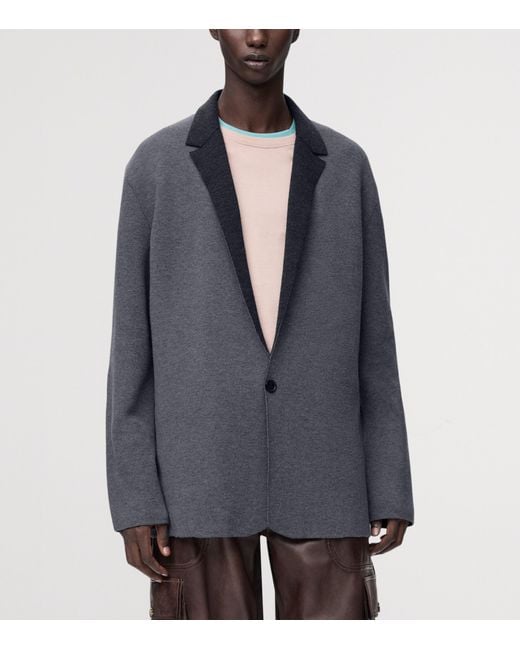 Loewe Blue Wool Blazer for men