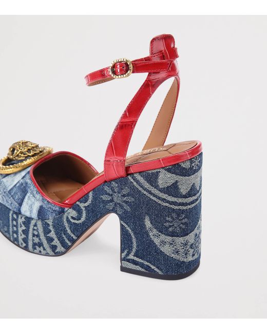 Kurt Geiger Blue Platform Shoes