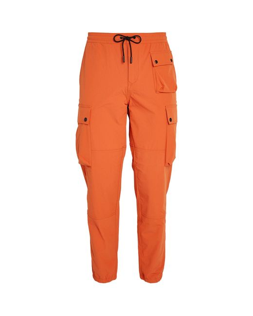 Belstaff Orange Techmaster Cargo Trousers for men