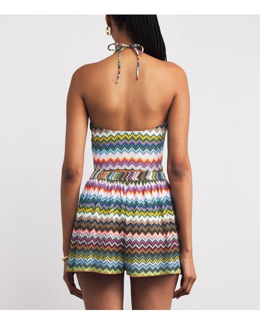 Missoni Red Zigzag Halter Top