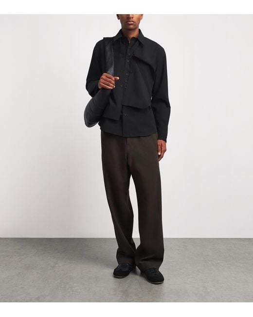 Craig Green Black Cotton Panelled Shirt for men