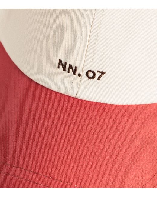 NN07 Pink Cotton Logo Baseball Cap for men