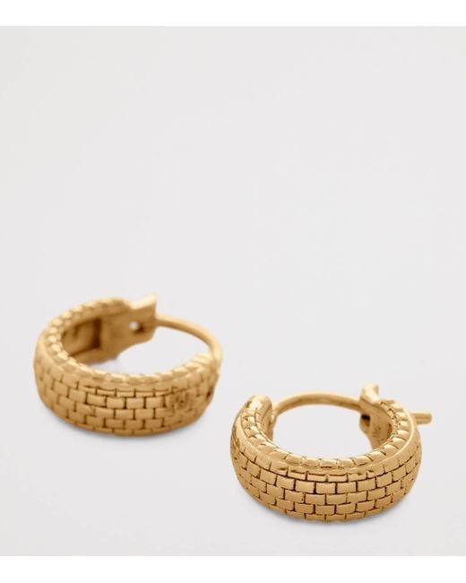 Monica Vinader Metallic Vermeil Heirloom Huggie Earrings