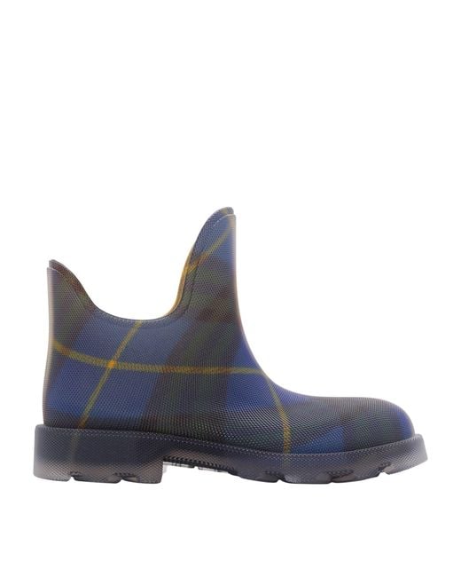 Burberry Blue Rubber Marsh Boots for men